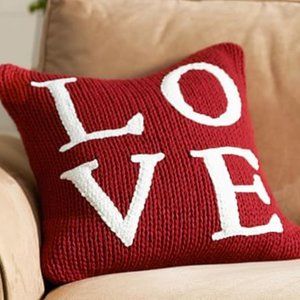 Pottery Barn Love Sweater Pillow